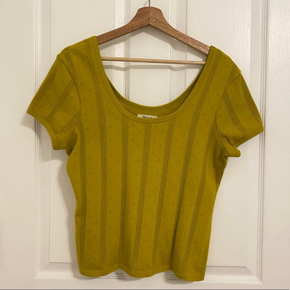 Madewell Pointelle Ribbed Tee